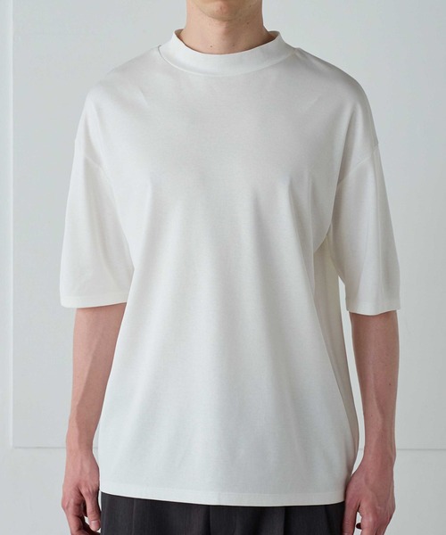 ★新品未使用★【MARK&LONA】2023 モックネックTシャツ マークアンドロナ モックネックシャツ