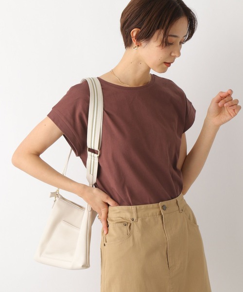 LEPSIM（レプシィム）の「フレンチスリーブプルオーバー　163544（Tシャツ/カットソー・レディース・ブラック/オフホワイト/ブラウン/ブルー・FREE）」の4枚目の写真