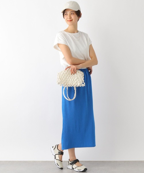 LEPSIM（レプシィム）の「フレンチスリーブプルオーバー　163544（Tシャツ/カットソー・レディース・ブラック/オフホワイト/ブラウン/ブルー・FREE）」の12枚目の写真