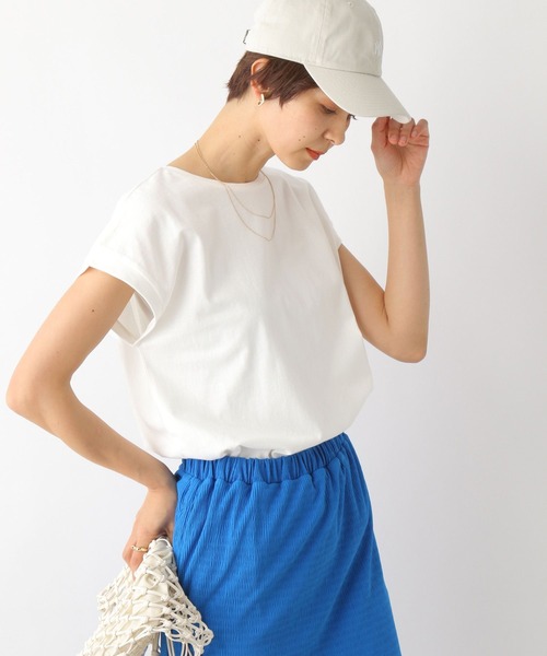 LEPSIM（レプシィム）の「フレンチスリーブプルオーバー　163544（Tシャツ/カットソー・レディース・ブラック/オフホワイト/ブラウン/ブルー・FREE）」の16枚目の写真