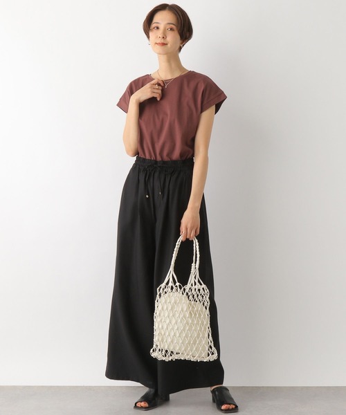 LEPSIM（レプシィム）の「フレンチスリーブプルオーバー　163544（Tシャツ/カットソー・レディース・ブラック/オフホワイト/ブラウン/ブルー・FREE）」の9枚目の写真