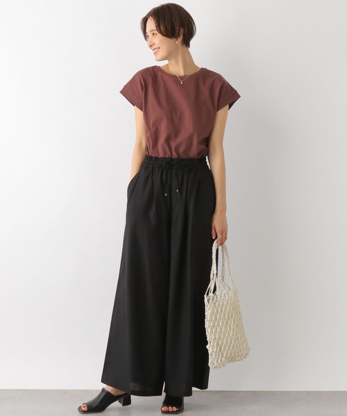 LEPSIM（レプシィム）の「フレンチスリーブプルオーバー　163544（Tシャツ/カットソー・レディース・ブラック/オフホワイト/ブラウン/ブルー・FREE）」の13枚目の写真