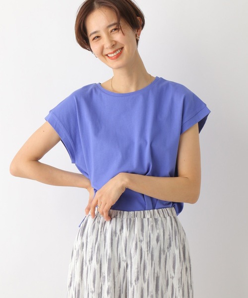 LEPSIM（レプシィム）の「フレンチスリーブプルオーバー　163544（Tシャツ/カットソー・レディース・ブラック/オフホワイト/ブラウン/ブルー・FREE）」の6枚目の写真