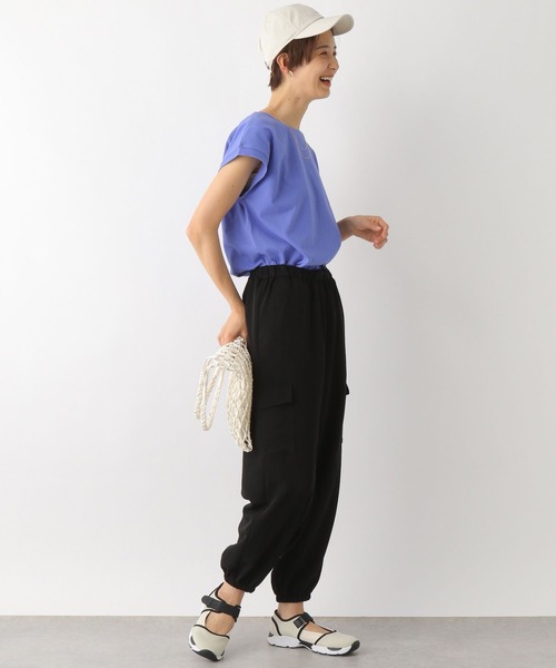 LEPSIM（レプシィム）の「フレンチスリーブプルオーバー　163544（Tシャツ/カットソー・レディース・ブラック/オフホワイト/ブラウン/ブルー・FREE）」の10枚目の写真