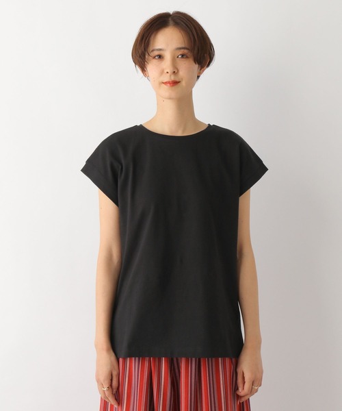 LEPSIM（レプシィム）の「フレンチスリーブプルオーバー　163544（Tシャツ/カットソー・レディース・ブラック/オフホワイト/ブラウン/ブルー・FREE）」の14枚目の写真