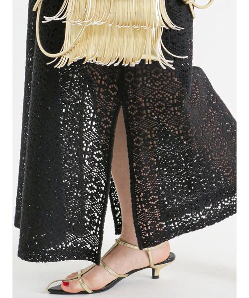 Te chichi（テチチ）の「クロッシェ風レースキャミワンピース（ワンピース・レディース・ブラック/オフホワイト・ﾌﾘ-）」の17枚目の写真