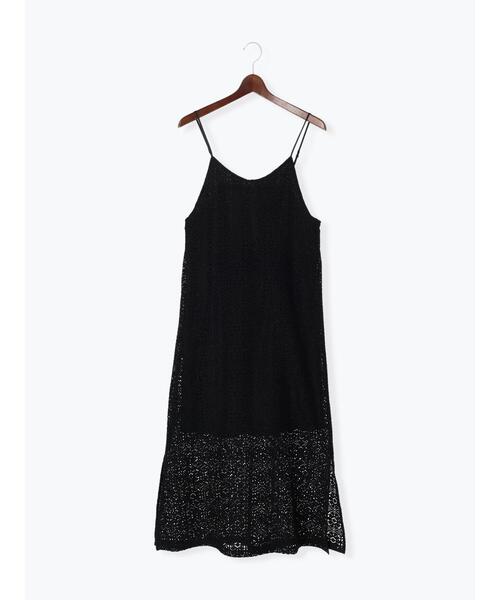 Te chichi（テチチ）の「クロッシェ風レースキャミワンピース（ワンピース・レディース・ブラック/オフホワイト・ﾌﾘ-）」の19枚目の写真