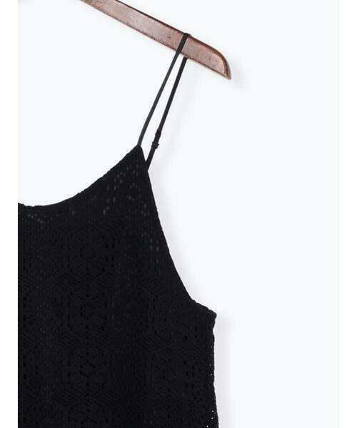 Te chichi（テチチ）の「クロッシェ風レースキャミワンピース（ワンピース・レディース・ブラック/オフホワイト・ﾌﾘ-）」の22枚目の写真