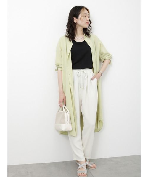 Samansa Mos2 blue（サマンサモスモスブルー）の「ランダムテレコタンクトップ（タンクトップ・レディース・ブラック/オフホワイト/ブルー・MEDIUM/LARGE）」の14枚目の写真