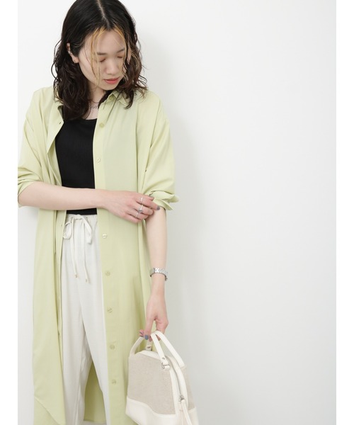 Samansa Mos2 blue（サマンサモスモスブルー）の「ランダムテレコタンクトップ（タンクトップ・レディース・ブラック/オフホワイト/ブルー・MEDIUM/LARGE）」の17枚目の写真