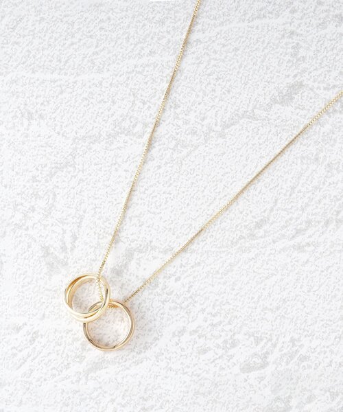 SHOO・LA・RUE（シューラルー）の「◆シェルリングスライダーネックレス（ネックレス・レディース・ピンクゴールド/ゴールド/シルバー・00）」の4枚目の写真