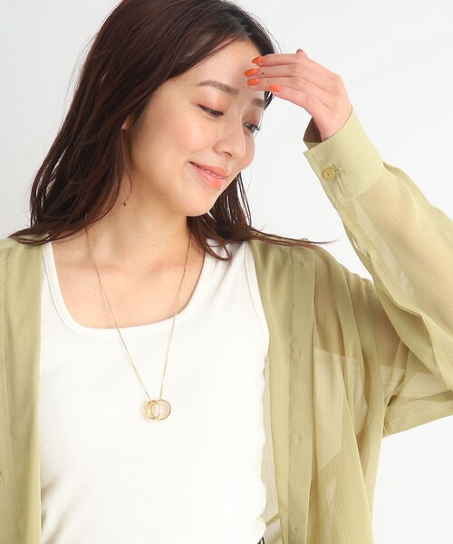 SHOO・LA・RUE（シューラルー）の「◆シェルリングスライダーネックレス（ネックレス・レディース・ピンクゴールド/ゴールド/シルバー・00）」の11枚目の写真