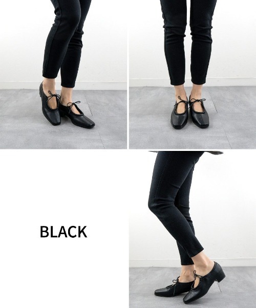 Fabby fabby（ファビィーファビィー）の「シャーリングリボンスクエアシューズ（その他シューズ・レディース・オフホワイト/ベージュ/ブラック・SMALL/MEDIUM/LARGE）」の13枚目の写真