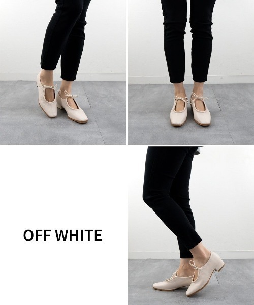 Fabby fabby（ファビィーファビィー）の「シャーリングリボンスクエアシューズ（その他シューズ・レディース・オフホワイト/ベージュ/ブラック・SMALL/MEDIUM/LARGE）」の20枚目の写真
