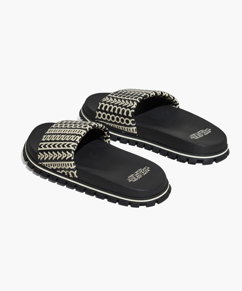 【MARC JACOBS】THE MONOGRAM SLIDE サンダル ブラック【mjl08】 Amazon.com | Marc Jacobs Women's The Monogram Slide, Black