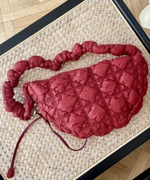 【2WAY】ポコポコシルエットが可愛い♪シャーリングショルダーバッグ