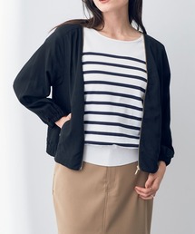 YECCA VECCA | レーヨン麻ZIPジャケット(ブルゾン)