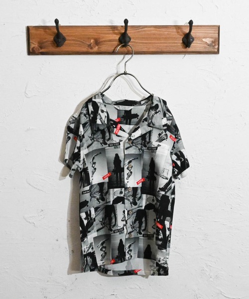 Anytime Songs（エニータイムソングス）の「アロハシャツ（シャツ/ブラウス・キッズ・オフホワイト/ブラック系その他3/ネイビー/ホワイト系その他/ブラック系その他2/ブラック系その他/ホワイト系その他5/ホワイト系その他2/ブラック/ホワイト系その他4/ホワイト系その他3/ネイビー系・140/150/160）」の9枚目の写真