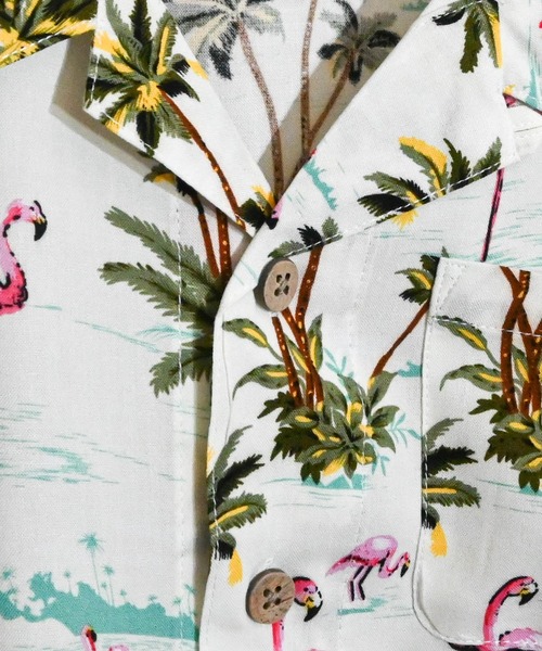 Anytime Songs（エニータイムソングス）の「アロハシャツ（シャツ/ブラウス・キッズ・オフホワイト/ブラック系その他3/ネイビー/ホワイト系その他/ブラック系その他2/ブラック系その他/ホワイト系その他5/ホワイト系その他2/ブラック/ホワイト系その他4/ホワイト系その他3/ネイビー系・140/150/160）」の17枚目の写真