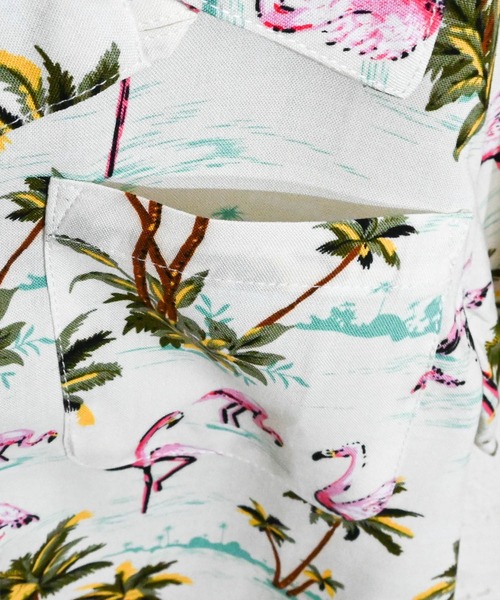 Anytime Songs（エニータイムソングス）の「アロハシャツ（シャツ/ブラウス・キッズ・オフホワイト/ブラック系その他3/ネイビー/ホワイト系その他/ブラック系その他2/ブラック系その他/ホワイト系その他5/ホワイト系その他2/ブラック/ホワイト系その他4/ホワイト系その他3/ネイビー系・140/150/160）」の16枚目の写真