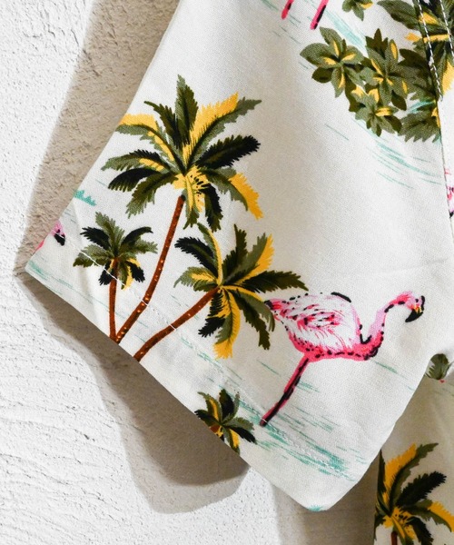 Anytime Songs（エニータイムソングス）の「アロハシャツ（シャツ/ブラウス・キッズ・オフホワイト/ブラック系その他3/ネイビー/ホワイト系その他/ブラック系その他2/ブラック系その他/ホワイト系その他5/ホワイト系その他2/ブラック/ホワイト系その他4/ホワイト系その他3/ネイビー系・140/150/160）」の15枚目の写真