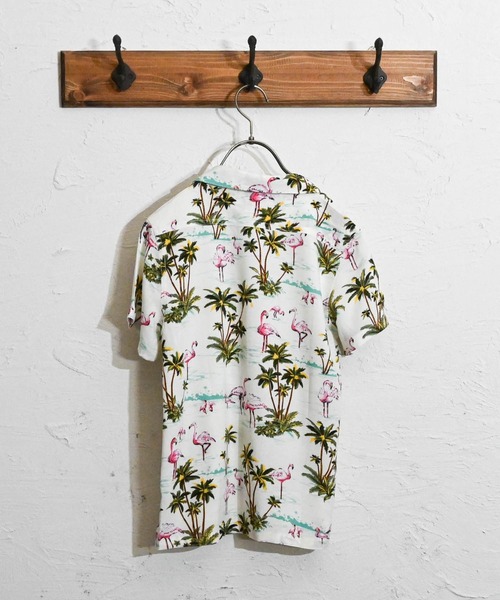 Anytime Songs（エニータイムソングス）の「アロハシャツ（シャツ/ブラウス・キッズ・オフホワイト/ブラック系その他3/ネイビー/ホワイト系その他/ブラック系その他2/ブラック系その他/ホワイト系その他5/ホワイト系その他2/ブラック/ホワイト系その他4/ホワイト系その他3/ネイビー系・140/150/160）」の18枚目の写真