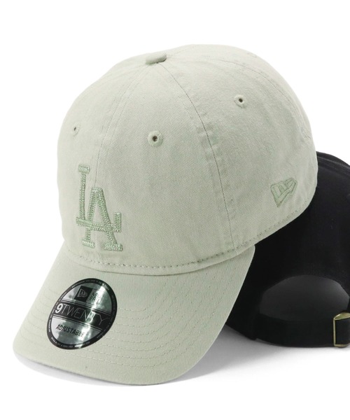NEW ERA(ニューエラ)の「ニューエラ キャップ 9TWENTY MLBチェーンステッチロゴ(キャップ・メンズ・ブラック/ライトグリーン・FREE)」の2枚目の写真