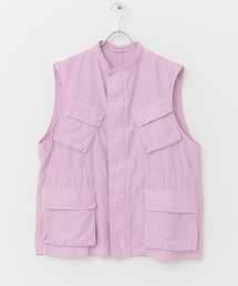 unfil　cotton&silk zip jacket