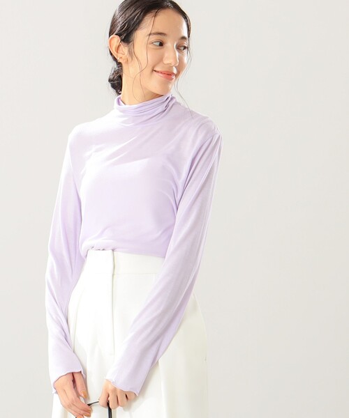B:MING by BEAMS（ビーミングバイビームス）の「B:MING by BEAMS / シアー タートルネック カットソー（Tシャツ/カットソー・レディース・オフホワイト/ラベンダー/セージグリーン・FREE）」の3枚目の写真