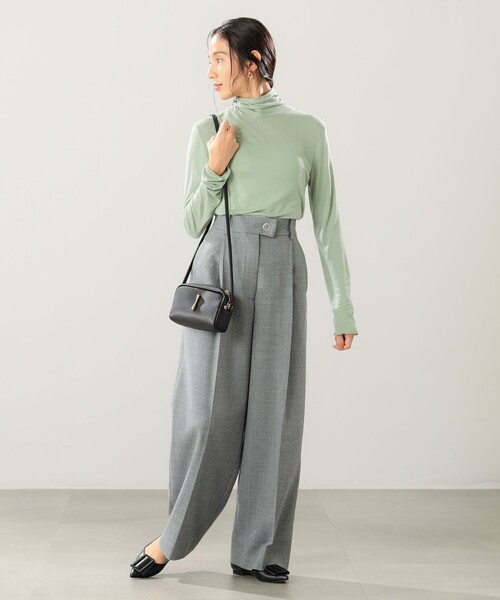 B:MING by BEAMS（ビーミングバイビームス）の「B:MING by BEAMS / シアー タートルネック カットソー（Tシャツ/カットソー・レディース・オフホワイト/ラベンダー/セージグリーン・FREE）」の8枚目の写真