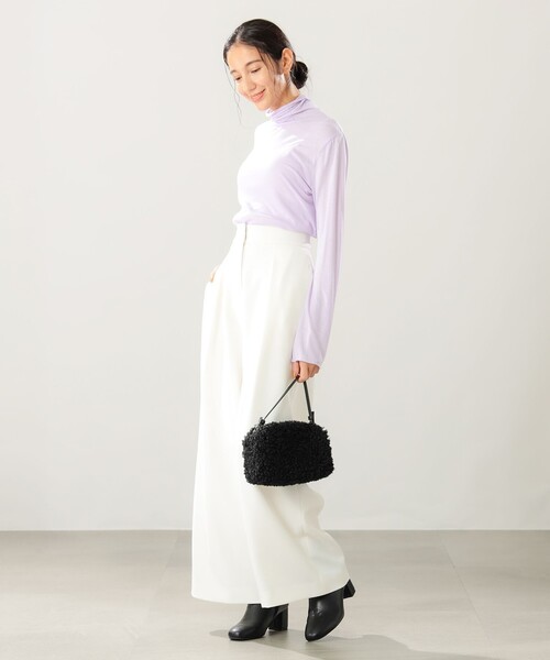 B:MING by BEAMS（ビーミングバイビームス）の「B:MING by BEAMS / シアー タートルネック カットソー（Tシャツ/カットソー・レディース・オフホワイト/ラベンダー/セージグリーン・FREE）」の15枚目の写真