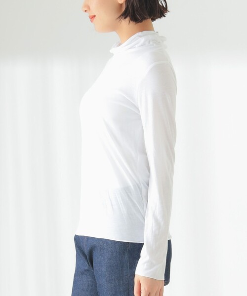 B:MING by BEAMS（ビーミングバイビームス）の「B:MING by BEAMS / シアー タートルネック カットソー（Tシャツ/カットソー・レディース・オフホワイト/ラベンダー/セージグリーン・FREE）」の21枚目の写真