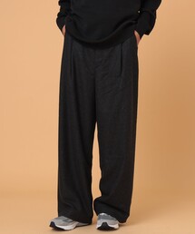 BEAMS LIGHTS | BEAMS LIGHTS / フランネル ディーププリーツ ワイドパンツ(その他パンツ)