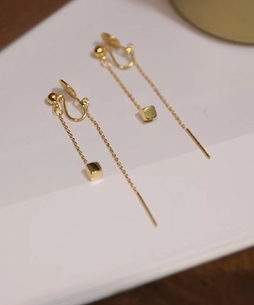 Ritomo De Ricco(リトモ・デ・リコ)の「落ちにくい!痛くなりにくいピアス風ロングチェーンイヤリング(イヤリング・レディース・A/B・FREE)」の5枚目の写真