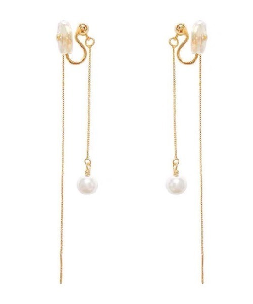 Ritomo De Ricco(リトモ・デ・リコ)の「落ちにくい!痛くなりにくいピアス風ロングチェーンイヤリング(イヤリング・レディース・A/B・FREE)」の6枚目の写真