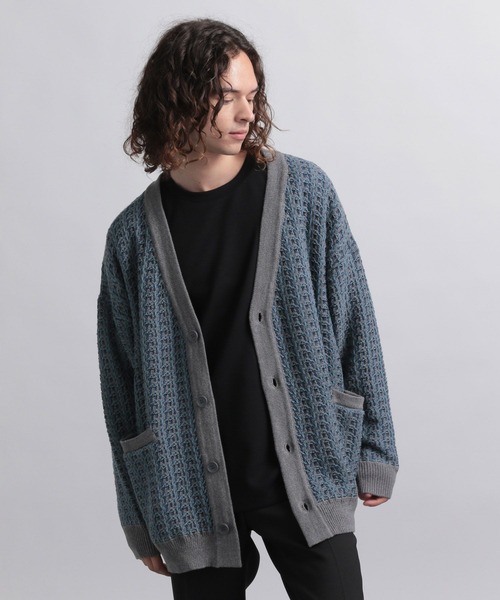 HARE（ハレ）の「ラメツイードニットカーディガン(HARE)（ニット 