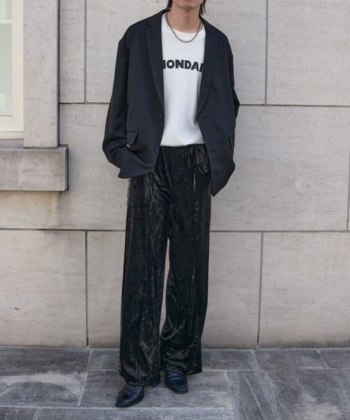 COLONY 2139（コロニートゥーワンスリーナイン）の「クラッシュベロアトラックパンツ（その他パンツ・メンズ・ブラック/ブラウン・LARGE/MEDIUM）」の18枚目の写真