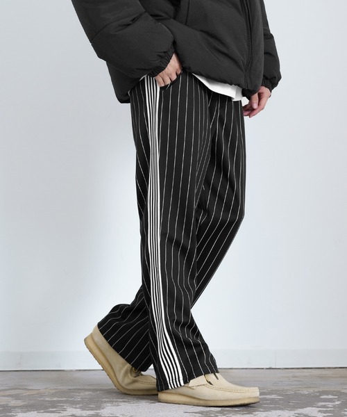 improves（インプローブス）の「【UAU】ライントラック パンツ セットアップ対応（その他パンツ・メンズ・ネイビー/ブラウン/ブラック/グレー/ラベンダー/ストライプ/ダークブラウン/ホワイト・SMALL/MEDIUM/LARGE）」の8枚目の写真