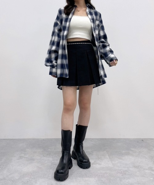 Heather(ヘザー)の「オンブレチェックシャツ 975622(シャツ/ブラウス・レディース・ネイビー/グレー/ブラウン・FREE)」の18枚目の写真