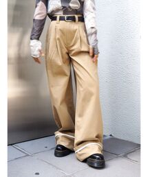 EVRIS | ロールアップタックワイドパンツ(その他パンツ)