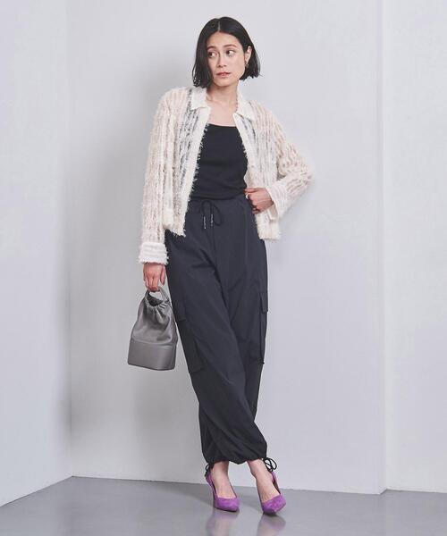 UNITED　ARROWS　ユナイテッドアローズ　フェザー チュール シャツ 新品】ユナイテッドアローズ フェザー チュール シャツ ホワイト