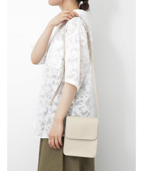 ehka sopo（エヘカソポ）の「フラットショルダーバッグ（ハンドバッグ・レディース・ブラック/ベージュ/ブルー・F）」の7枚目の写真