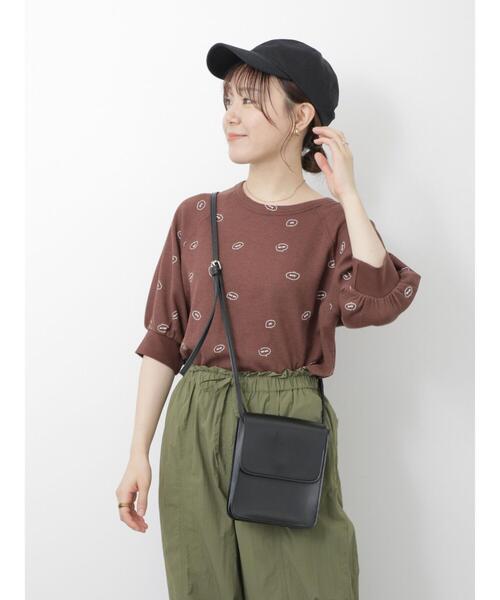 ehka sopo（エヘカソポ）の「フラットショルダーバッグ（ハンドバッグ・レディース・ブラック/ベージュ/ブルー・F）」の14枚目の写真