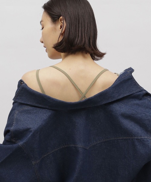 LAKOLE（ラコレ）の「カップ付きキャミ / 972296（キャミソール・レディース・ブラック/グレー/オフホワイト/カーキ・SMALL/MEDIUM）」の13枚目の写真