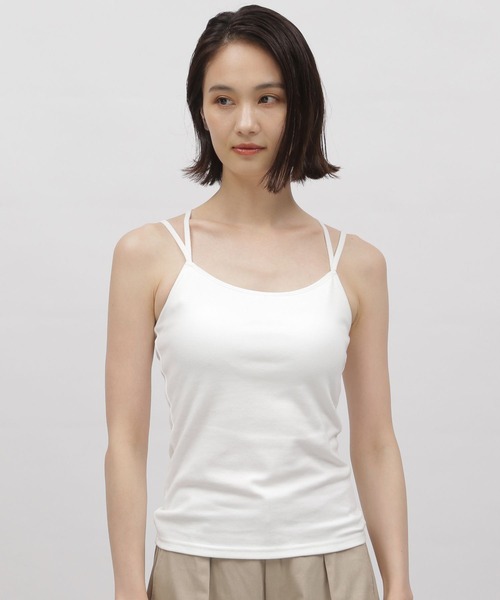 LAKOLE（ラコレ）の「カップ付きキャミ / 972296（キャミソール・レディース・ブラック/グレー/オフホワイト/カーキ・SMALL/MEDIUM）」の11枚目の写真