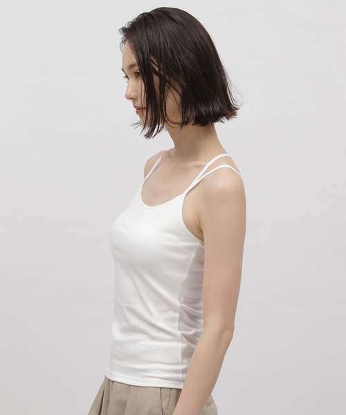 LAKOLE（ラコレ）の「カップ付きキャミ / 972296（キャミソール・レディース・ブラック/グレー/オフホワイト/カーキ・SMALL/MEDIUM）」の17枚目の写真