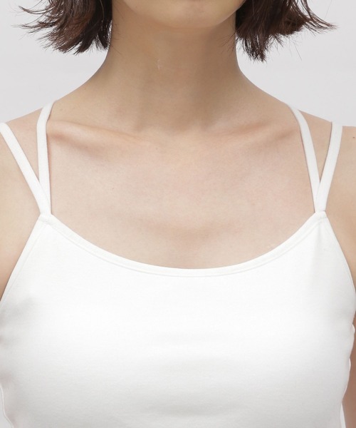 LAKOLE（ラコレ）の「カップ付きキャミ / 972296（キャミソール・レディース・ブラック/グレー/オフホワイト/カーキ・SMALL/MEDIUM）」の7枚目の写真