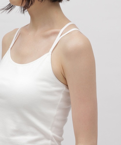 LAKOLE（ラコレ）の「カップ付きキャミ / 972296（キャミソール・レディース・ブラック/グレー/オフホワイト/カーキ・SMALL/MEDIUM）」の10枚目の写真