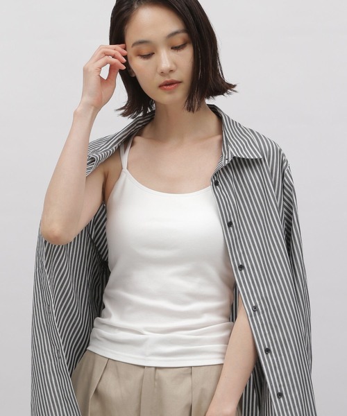 LAKOLE（ラコレ）の「カップ付きキャミ / 972296（キャミソール・レディース・ブラック/グレー/オフホワイト/カーキ・SMALL/MEDIUM）」の22枚目の写真