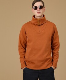 40ｃｔ＆525 | 【Sサイズ～】ハーフジップ タートルネックカットソー(Tシャツ/カットソー)